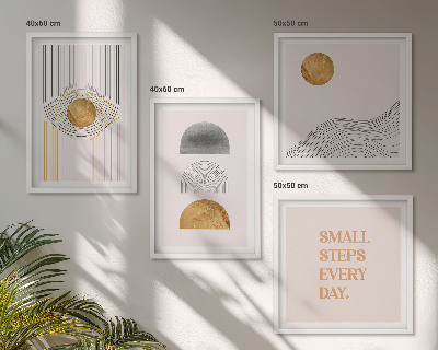 Wall art set Abstract geometry shapes