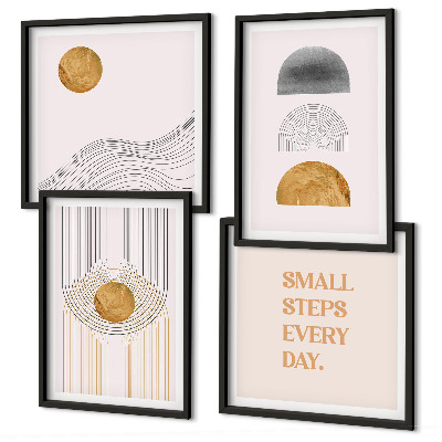 Wall art set Abstract geometry shapes