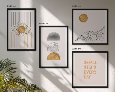Wall art set Abstract geometry shapes