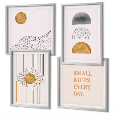 Wall art set Abstract geometry shapes