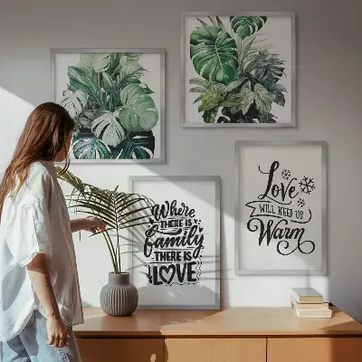 Family love home watercolor multi-piece wall decor set multi-piece wall decor set