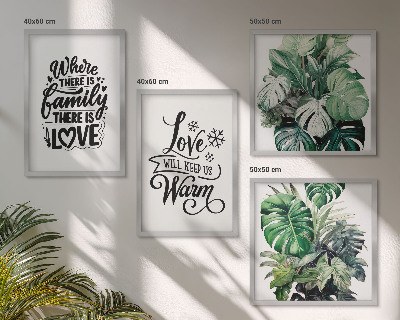Multi-piece wall decor set Family love home watercolor