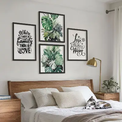 Family love home watercolor multi-piece wall decor set multi-piece wall decor set