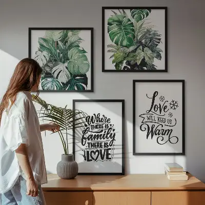 Family love home watercolor multi-piece wall decor set multi-piece wall decor set