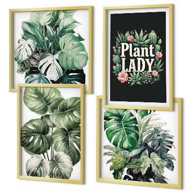 Multi-piece wall decor set Tropical plants Plant Lady