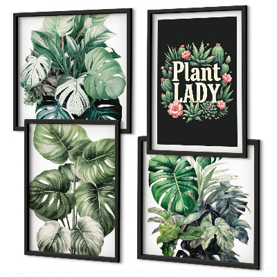 Multi-piece wall decor set Tropical plants Plant Lady