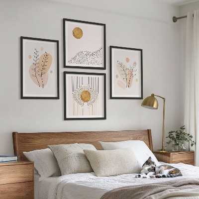 Wall art set Minimalist plant drawings