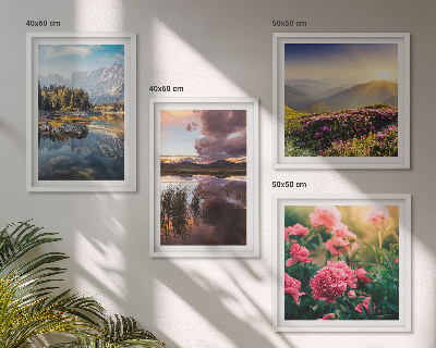 Multi-piece wall decor set Flowers garden mountain meadow water