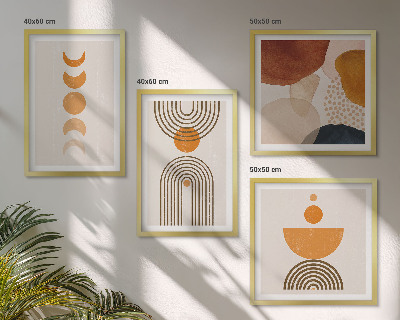 Wall art set Boho minimalist decorations