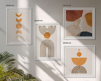 Wall art set Boho minimalist decorations