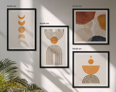 Wall art set Boho minimalist decorations