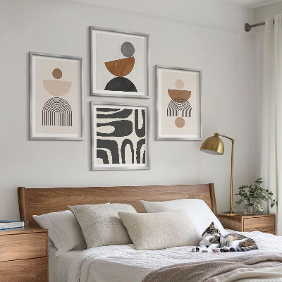 Wall art set Abstract boho design