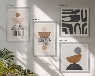 Wall art set Abstract boho design