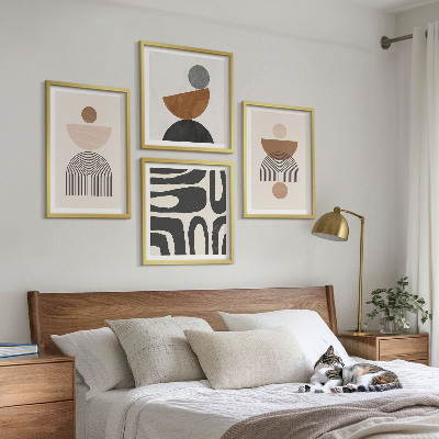 Wall art set Abstract boho design