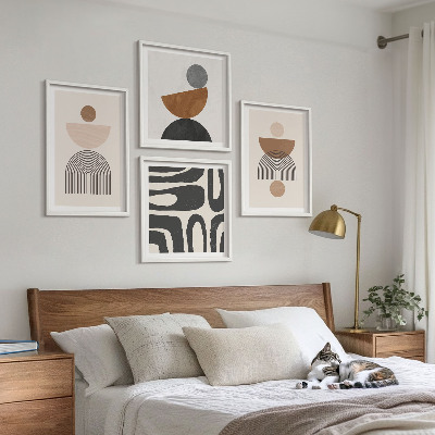 Wall art set Abstract boho design
