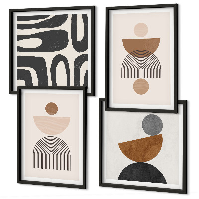 Wall art set Abstract boho design