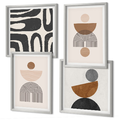 Wall art set Abstract boho design