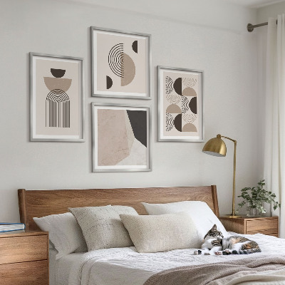 Wall art set Abstract geometric patterns