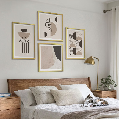 Wall art set Abstract geometric patterns