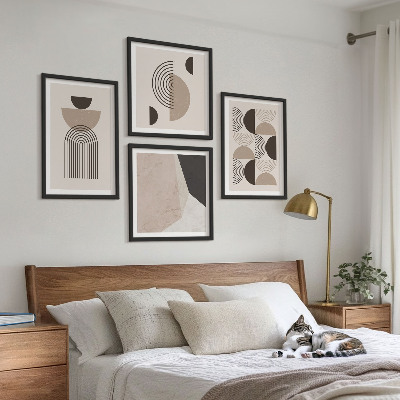 Wall art set Abstract geometric patterns