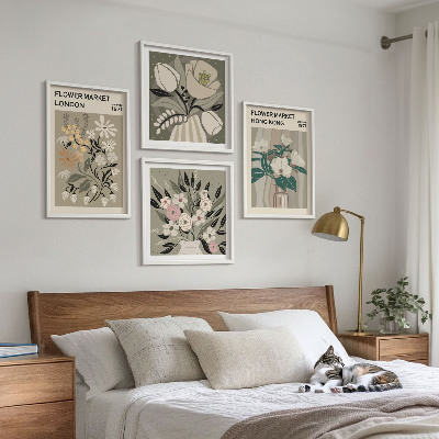 Multi-piece wall decor set Floral Illustrations London Hong Kong
