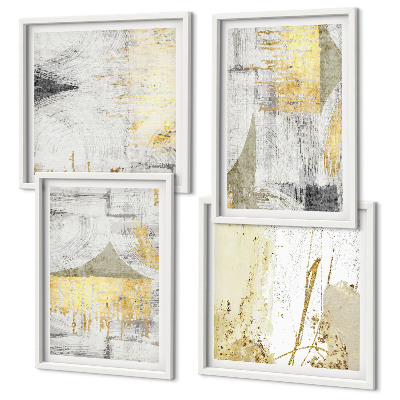 Wall art set Abstract minimalist patterns
