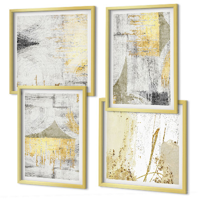 Wall art set Abstract minimalist patterns