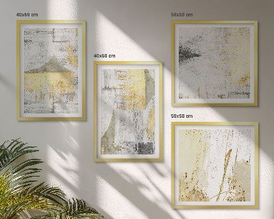Wall art set Abstract minimalist patterns