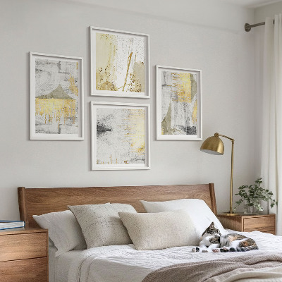 Wall art set Abstract minimalist patterns