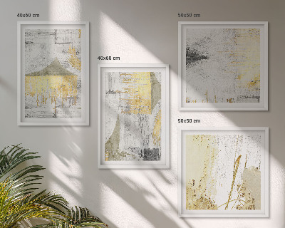 Wall art set Abstract minimalist patterns