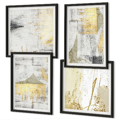 Wall art set Abstract minimalist patterns
