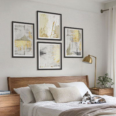 Wall art set Abstract minimalist patterns
