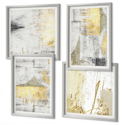 Wall art set Abstract minimalist patterns