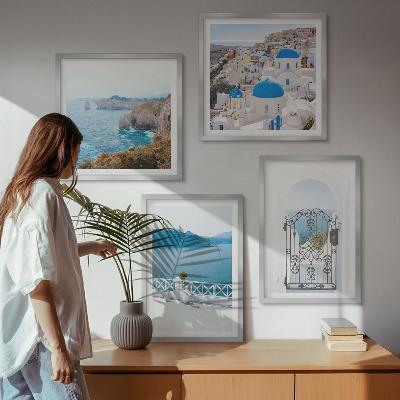Wall art set Sea architecture of Greece