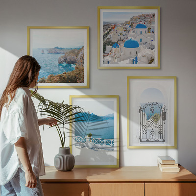 Wall art set Sea architecture of Greece