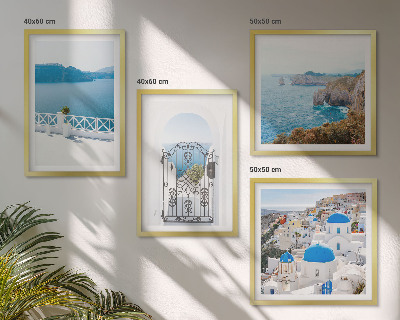 Wall art set Sea architecture of Greece