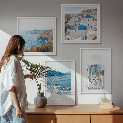 Wall art set Sea architecture of Greece