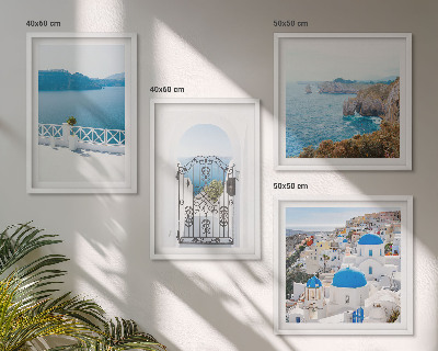 Wall art set Sea architecture of Greece