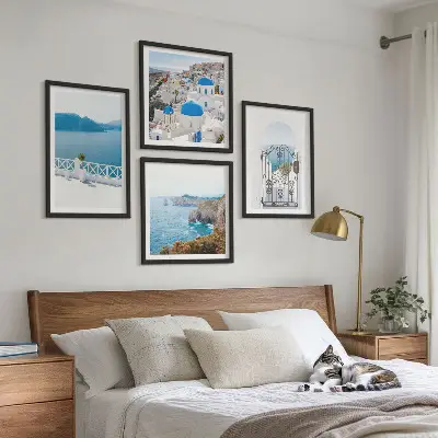 Sea architecture of Greece wall art set