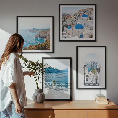 Wall art set Sea architecture of Greece