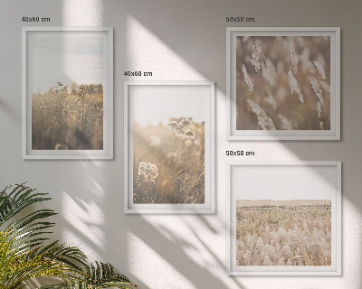 Multi-piece wall decor set Landscape grass flowers warmth