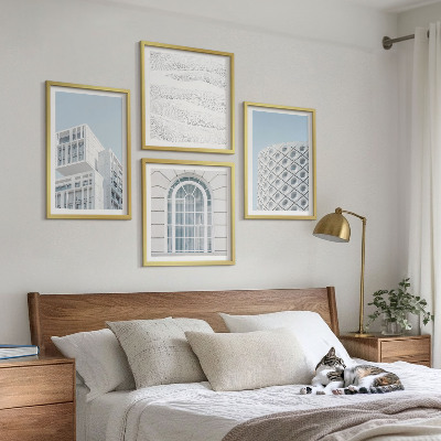 Wall art set Modern architecture geometry