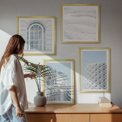 Wall art set Modern architecture geometry