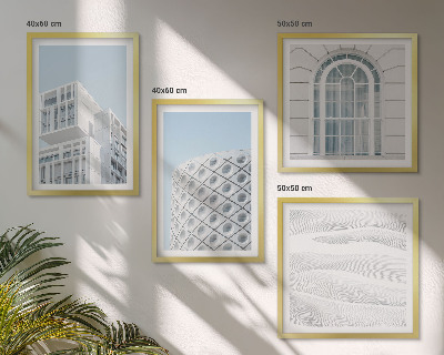 Wall art set Modern architecture geometry