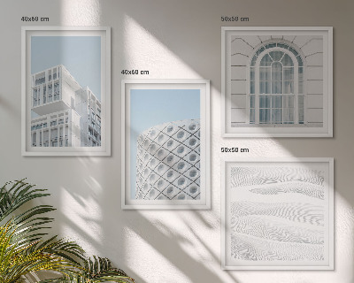 Wall art set Modern architecture geometry