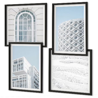 Wall art set Modern architecture geometry