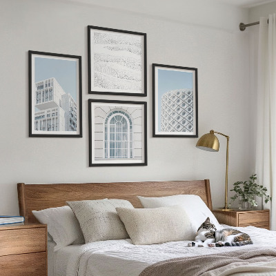Wall art set Modern architecture geometry