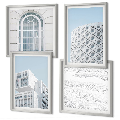 Wall art set Modern architecture geometry