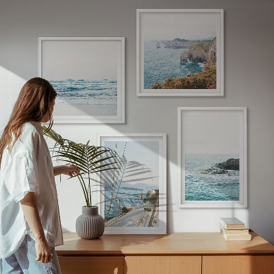 Wall art set Seaside landscape views