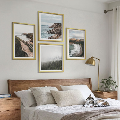 Multi-piece wall decor set Cliff views, beach landscapes